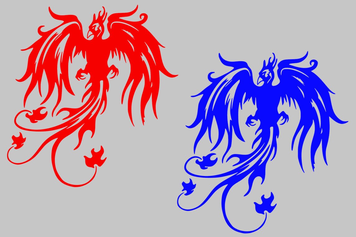 Phoenix vinyl car decal sticker from SuperBVinyl on Etsy Studio