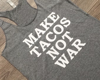 Crewneck Sweatshirt - Make Tacos Not War (Black Logo)