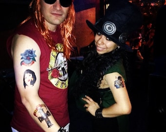 Axl Rose Printed Temporary Tattoos