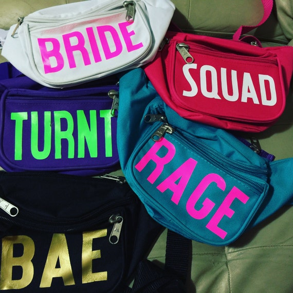 Set of Personalized /Custom Fanny Packs by HipsterFannyPacks