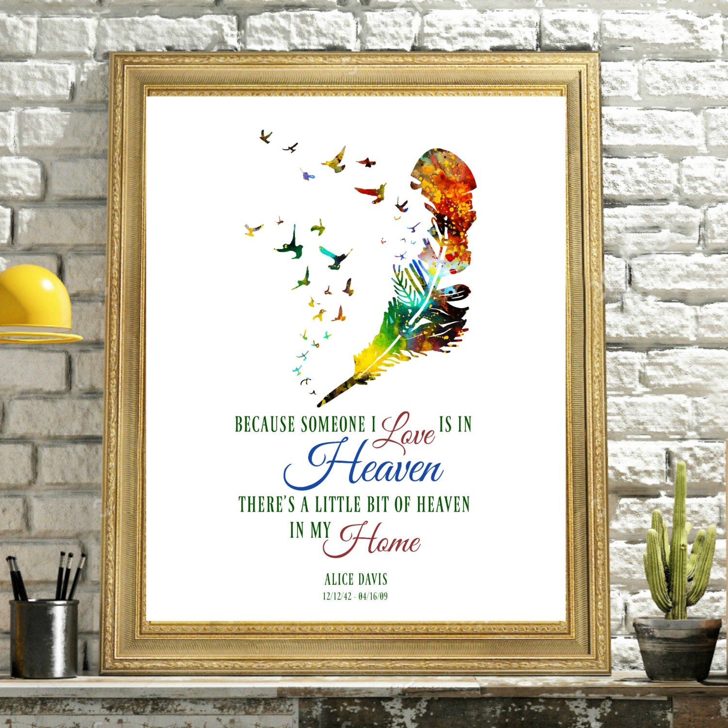 RIP Remembrance Memorial Sign Print