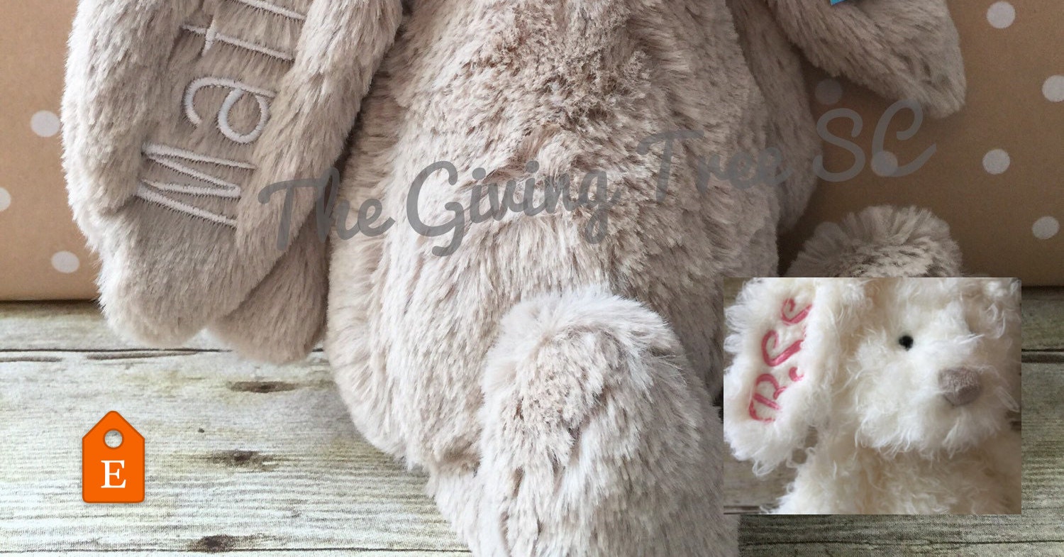 jellycat monogrammed bunny