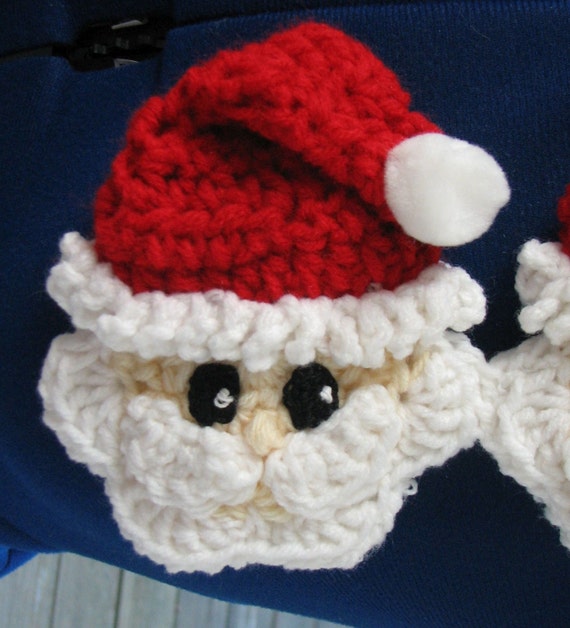 Download Crochet Pattern - Santa Head Scarf Crochet Pattern - Santa Claus Pattern - Women's Scarf Pattern ...