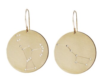 Constellation earrings, Big Dipper Orion, personalized astrology astronomy star jewelry