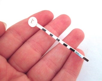 55mm Silver Bobby Pins with 8mm Glue Pad, C125
