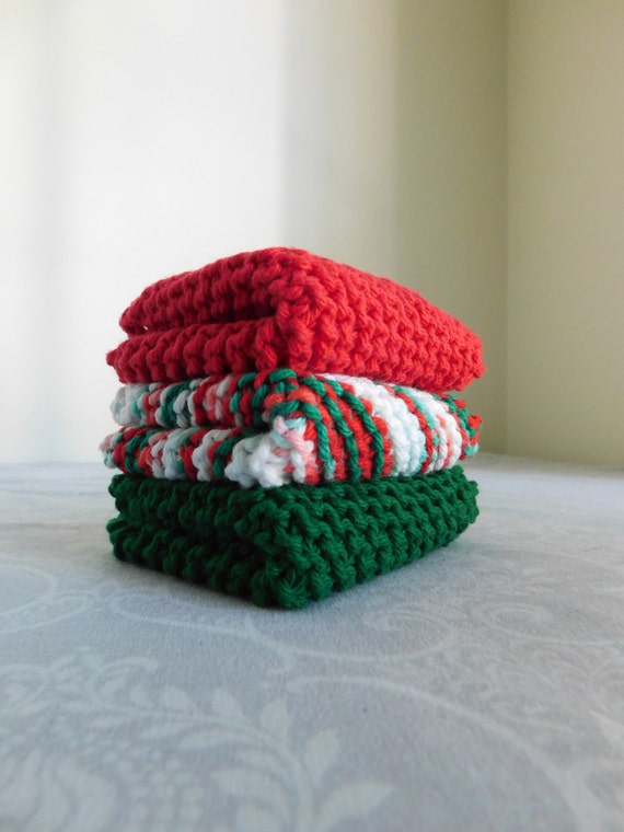 Holiday Dishcloth Trio
