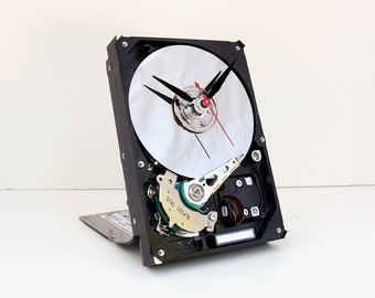 Recycled Computer Hard Drive Clock