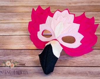 Francesca the Flamingo Mask Costume for pretend play