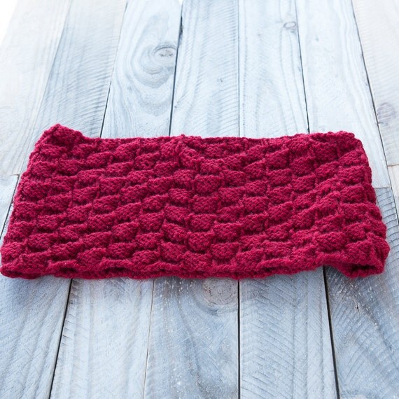 KNITTING PATTERN - The Cordelia Infinity Cowl Pattern - Basket Weave Cowl Pat...