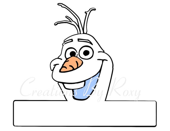 Olaf Printable Party Hat PNG