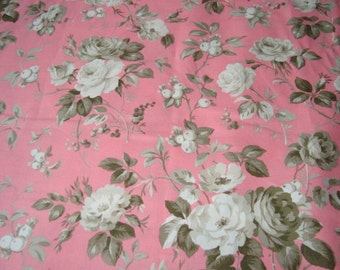 Jardin Gris by Robyn Pandolph Crepe Suzette in Amaryllis one yard YES!! Continuous fabric cuts and combined shipping