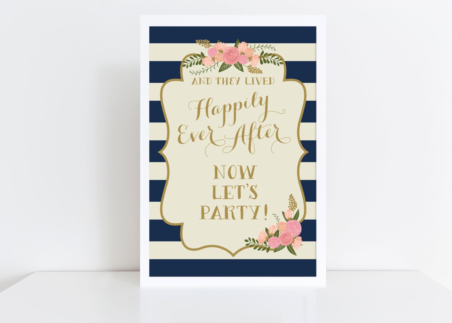 PRINTABLE Reception Sign Reception Entrance Let's Party