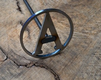 Custom Made Heart and Initial Branding Iron