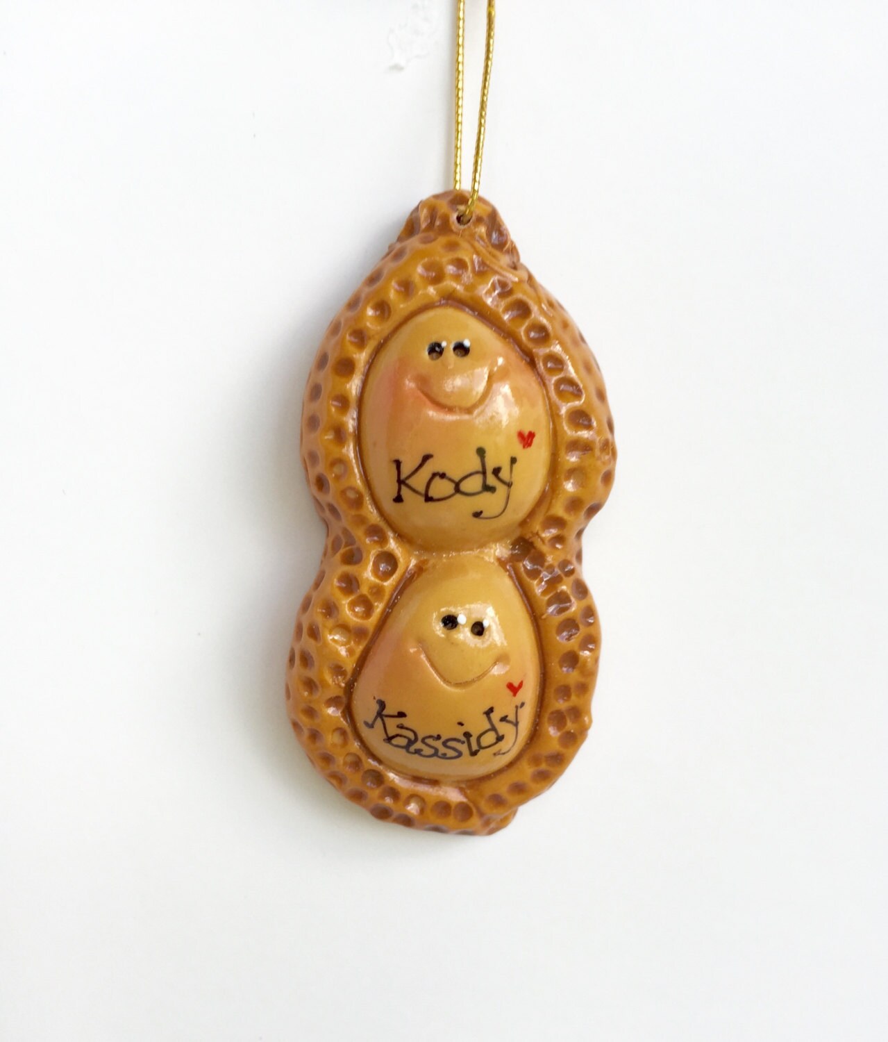 personalized peanut christmas ornament couple christmas personalized peanut christmas ornament couple christmas