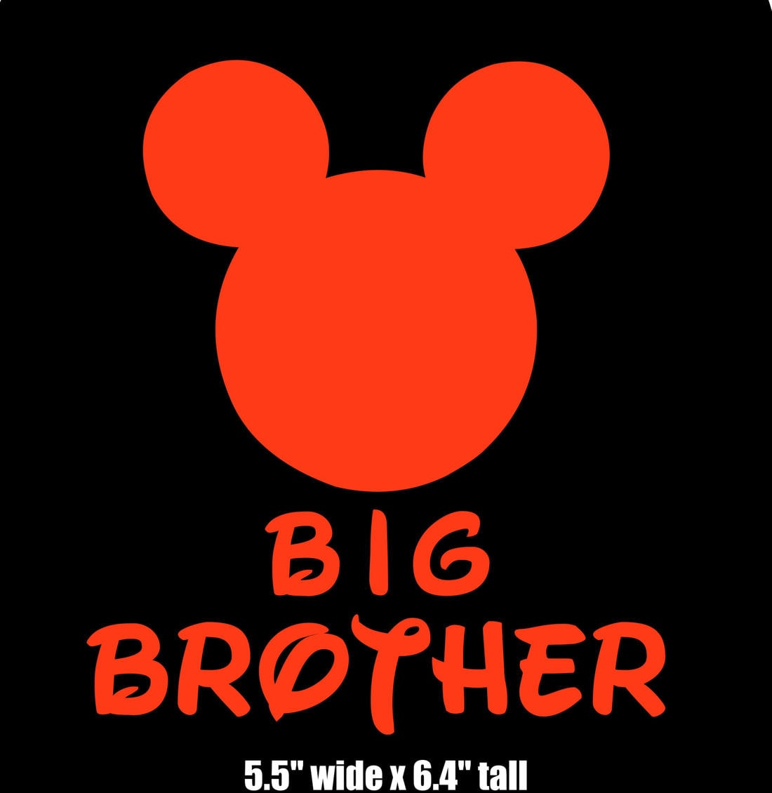 Download Mickey Mouse Big Brother SVG JPEG instant digital file