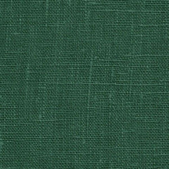 emerald green linen curtains