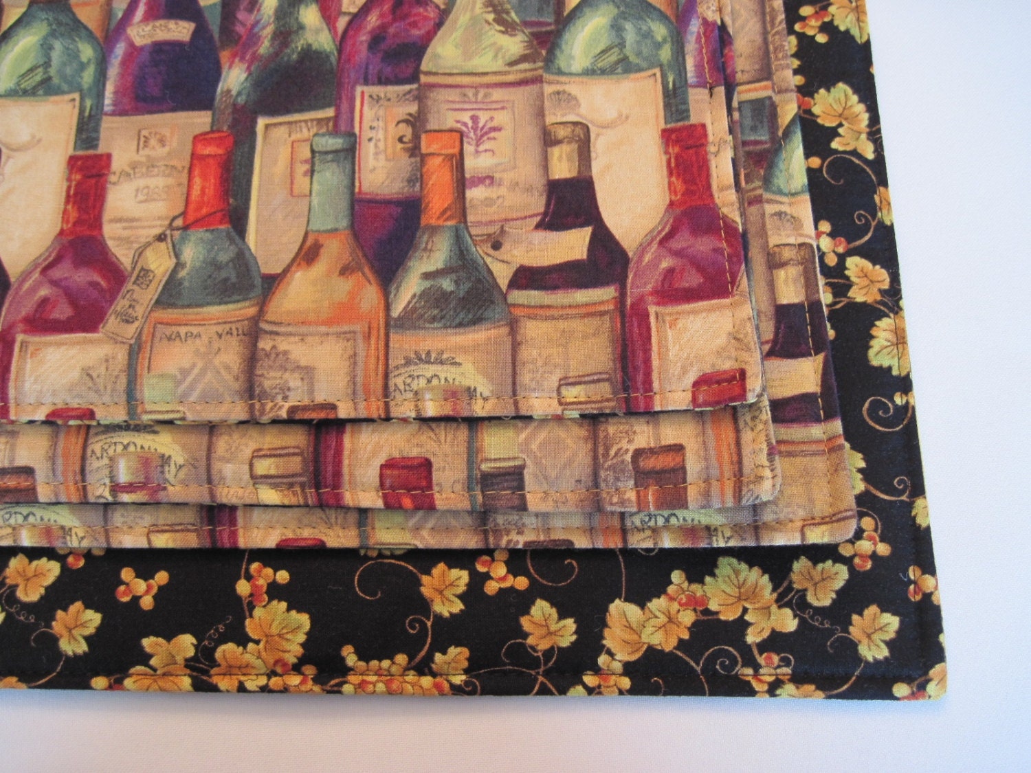 Wine Lovers Placemats Reversible Tuscany Placemats 4 or 6