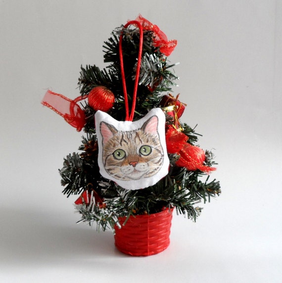 tabby cat ornament christmas tree ornament black persian tabby cat ornament christmas tree ornament black persian