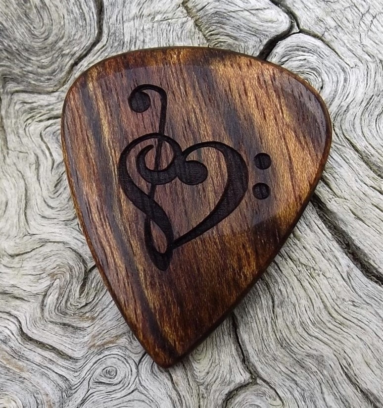 Wood Guitar Pick Premium Quality Handmade by NuevoWoodcrafts