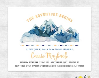 Mountain baby shower | Etsy
