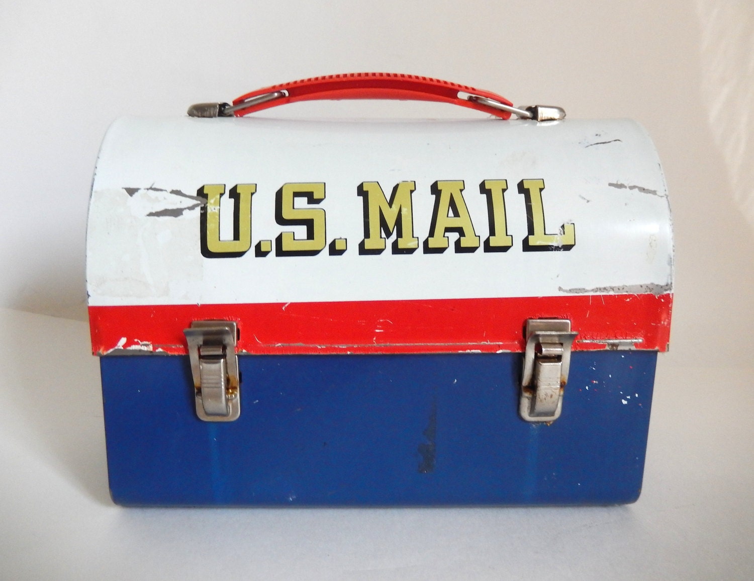 Vintage 1970's U.S. MAIL Metal Lunch Box / Lunchbox by