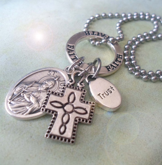St. Jude Amulet Patron Saint of Lost Causes by FindYourFeeling