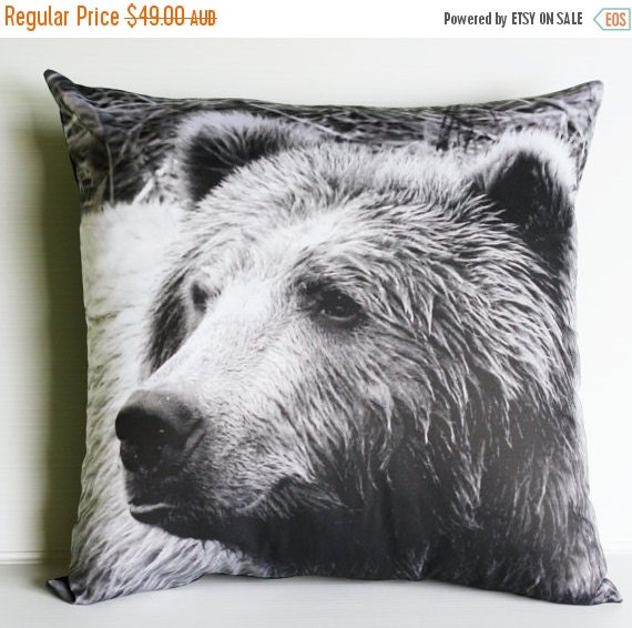 grizzly bear pillow