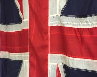 Antique WWI Era Stitched Union Jack Flag