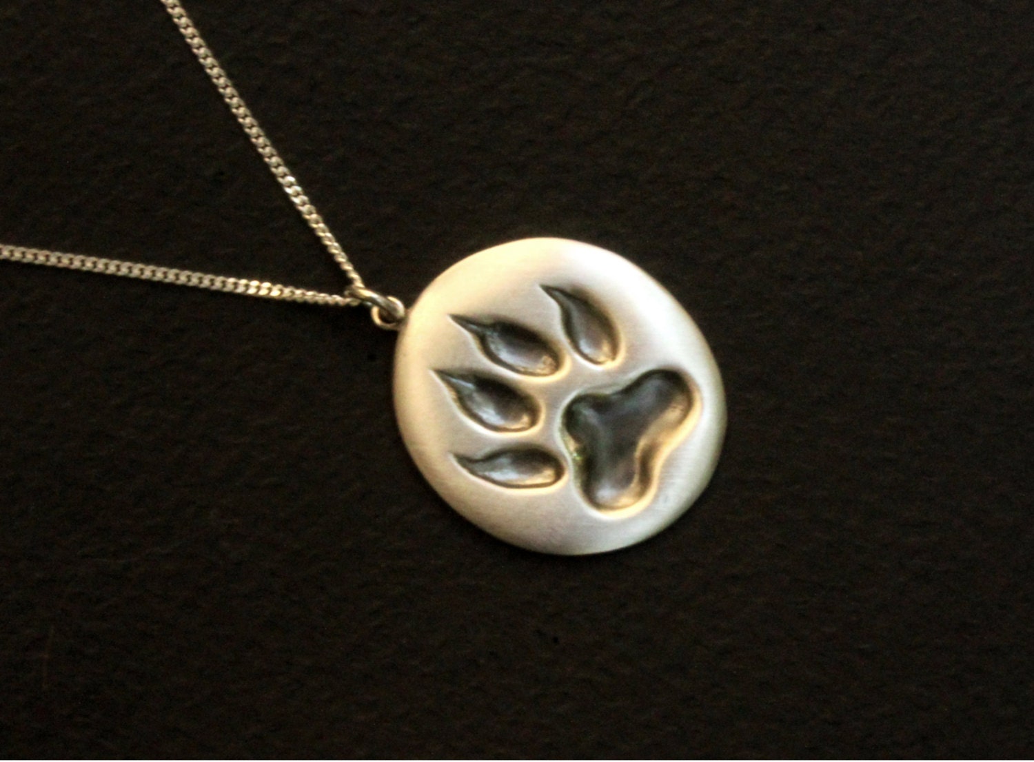 Paws jewelry Cat paw necklace animal paws cat foot print