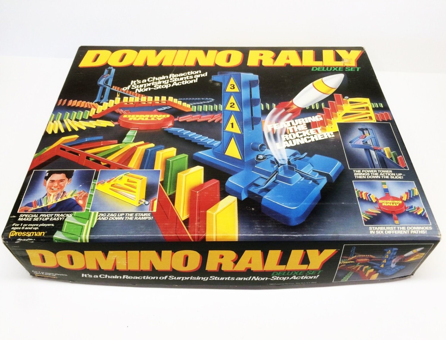 Vintage Domino Rally Deluxe Set Complete Game 1989