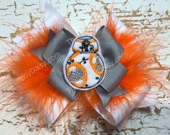 Star Wars Bow, Star Wars Birthday, BB 8, BB8 Bow, Star Wars Baby, R2D2 Costume, Darth Vader Dress, Star Wars,BB8 shirt, BB8 Star Wars, Droid
