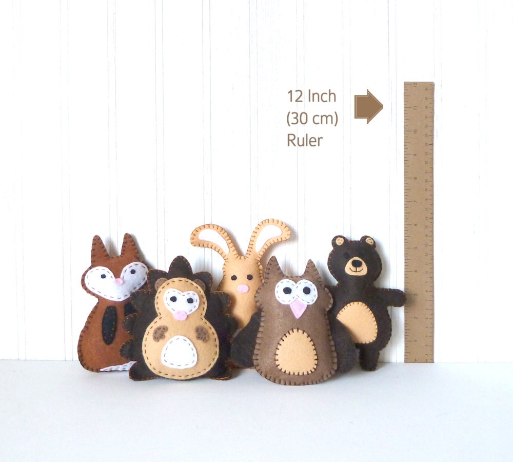 mini woodland stuffed animals