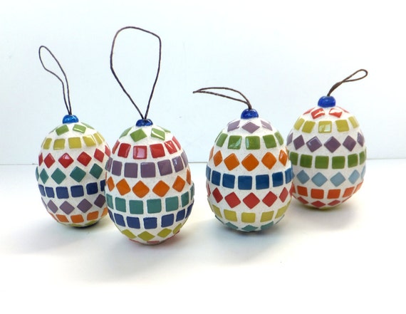 Download Mosaic Easter Egg Ornament hanging easter by MollycatMosaics