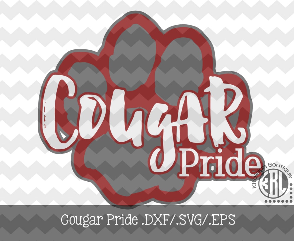 Cougar Pride Files Instant Download In Dxf Svg Eps For Use