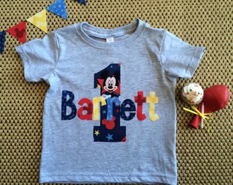 Personalized Mickey Mouse Birthday Shirt, Disney Birthday Shirt