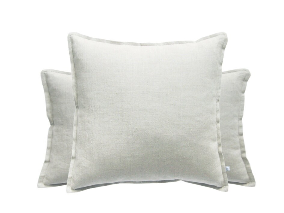 Pillow cover Soft dove grey linen cushion cover by LovelyHomeIdea