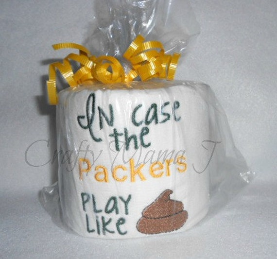 NFL Green Bay Packers Team Embroidered Toilet Paper In by CraftyMamaJ