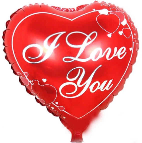 Red Heart I love you Foil Balloon