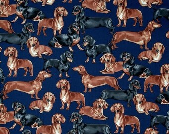 Dachshunds on Navy from Timeless Treasuress