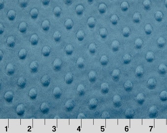 French Blue Dimple Minky From Shannon Fabrics