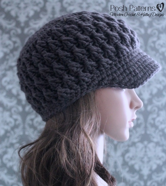 hat crochet child pattern newsboy PATTERN by PoshPatterns Crochet Crochet Crochet Hat Pattern