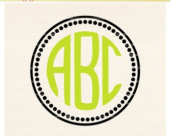 SVG small dots frames design clip art, circle monogram frames,Frames Cutting File Design, Frame V-11 DXF, EPS, cricut, silhouette studio