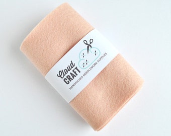100 Percent Wool Felt Roll - 12x90cm - 'Cheek' - Limited edition colour!