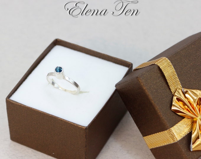 December Birthstone Ring Blue Topaz Ring Blue Topaz Jewelry December Gemstone London Blue Topaz Ring Birthstone Jewelry Topaz Wedding Ring