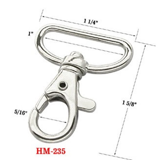 1 Wide Strap Trigger Snap Hooks For Leashes or Bag