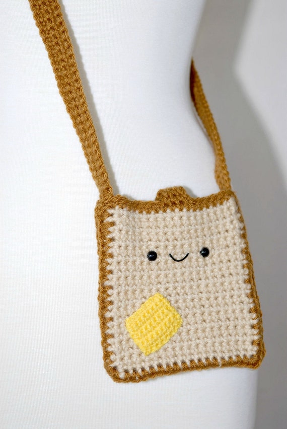 MADE TO ORDERButtered Toast Hip Crochet Purse Crochet