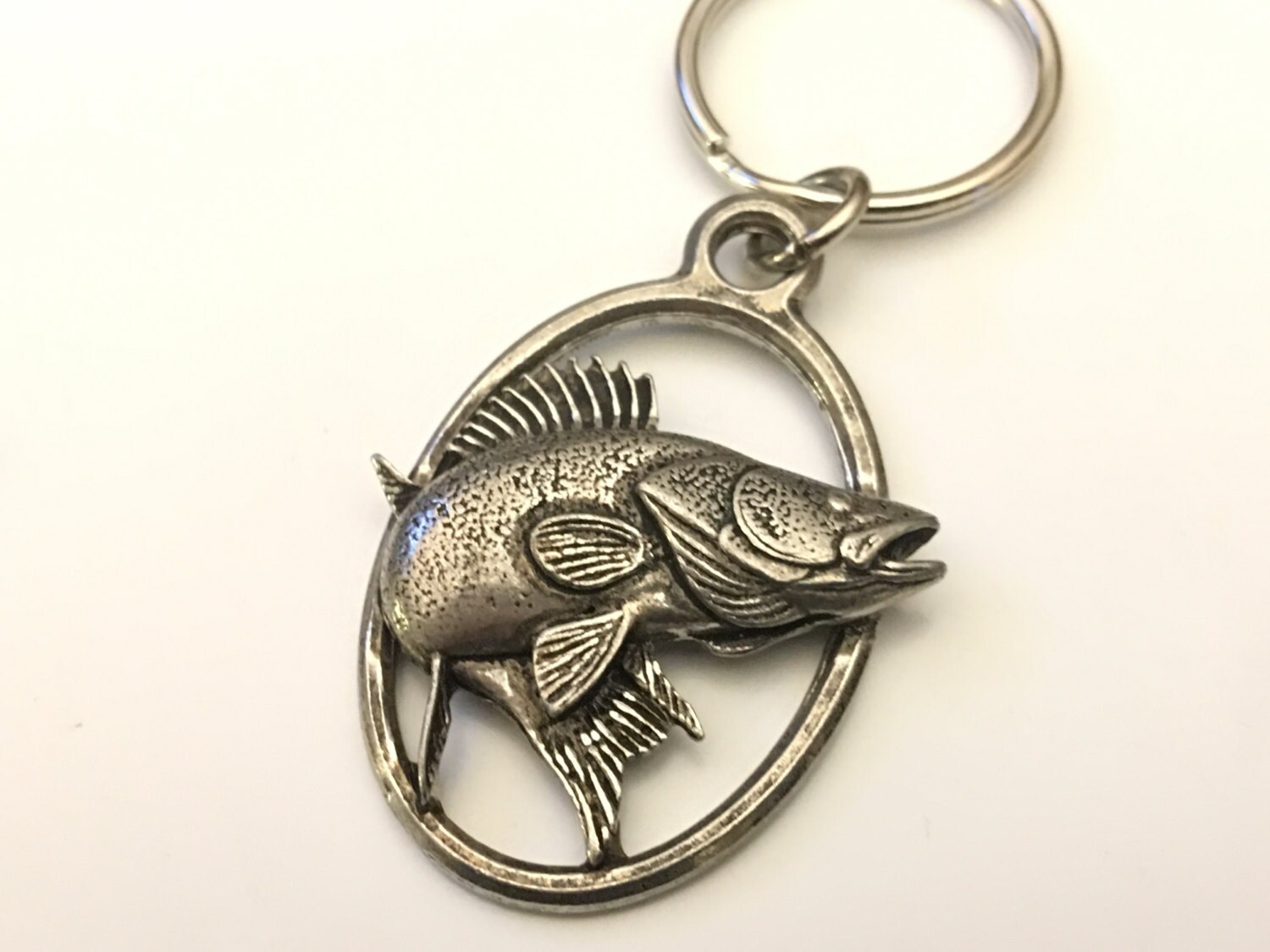 Bass Key Chain Big Mouth Bass Keychain Perch Keychain