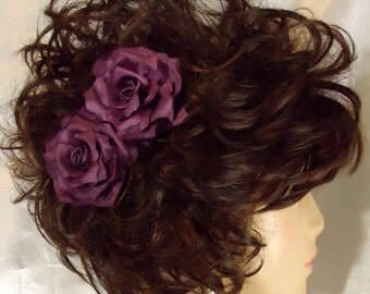 Wedding Hair Flowers, Mini Hair Flowers, Flower Bobby Pins, Set of 2, Wedding Accessories, REX15-324