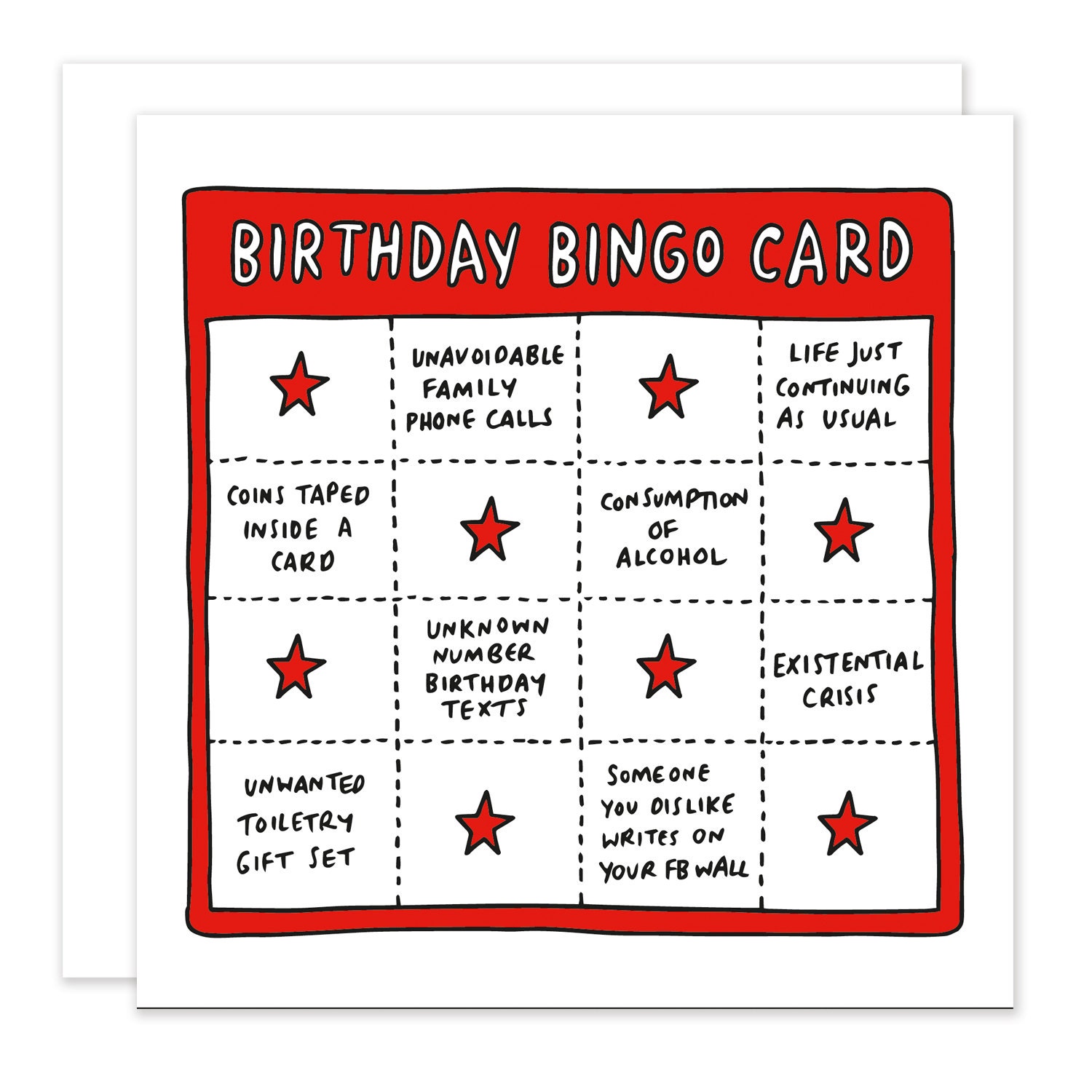 Birthday Bingo Card