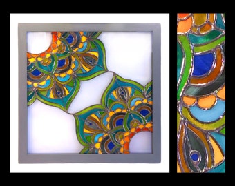 Zen - Stained Glass Panel (12"x12")
